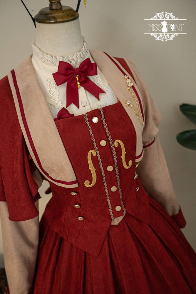 Miss Point Golden Movement College Lolita Cape Coat