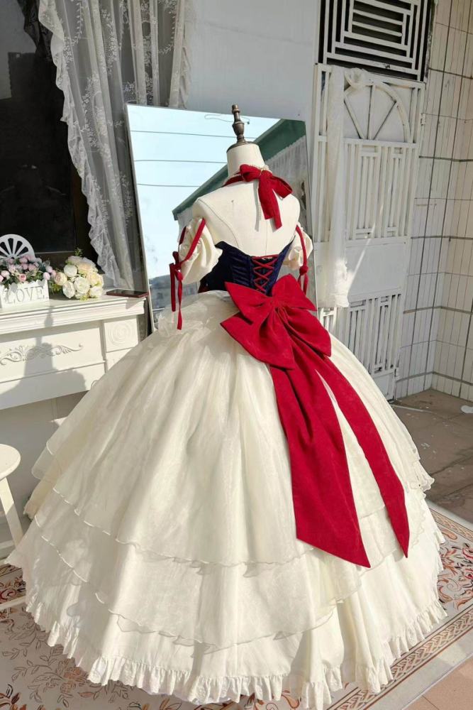 The Snow White Dairy Lolita Princess Dress Set