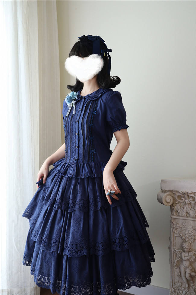 Miss Point Waltz in the Forest Tiered Embroidery Lolita Skirt