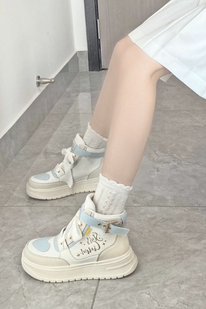 Stars Crown ~Rainbow Candy  High Tops Lolita Sneaker