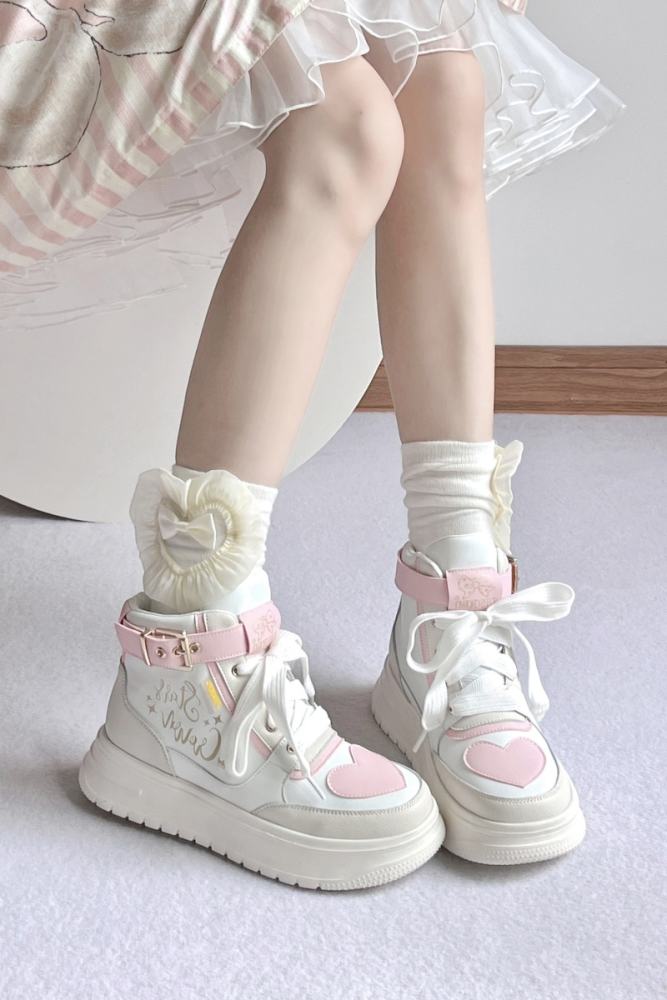 Stars Crown ~Rainbow Candy  High Tops Lolita Sneaker