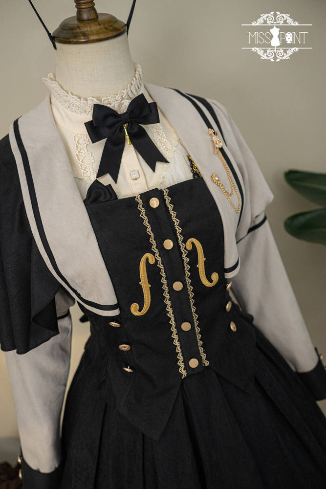 Miss Point Golden Movement College Lolita Cape Coat