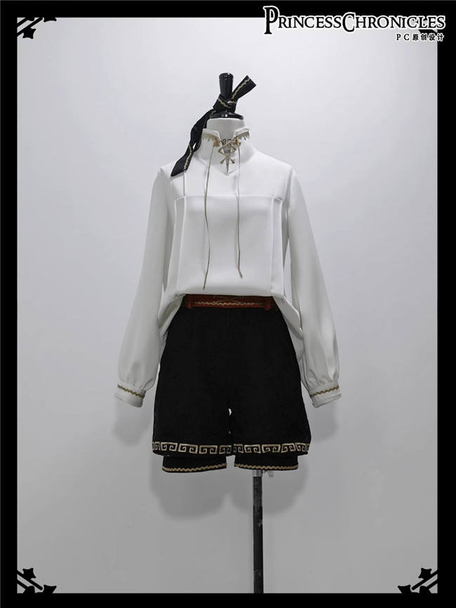 Princess Chronicles Han Style Coat, Short Pants and Blouse Ouji Fashion