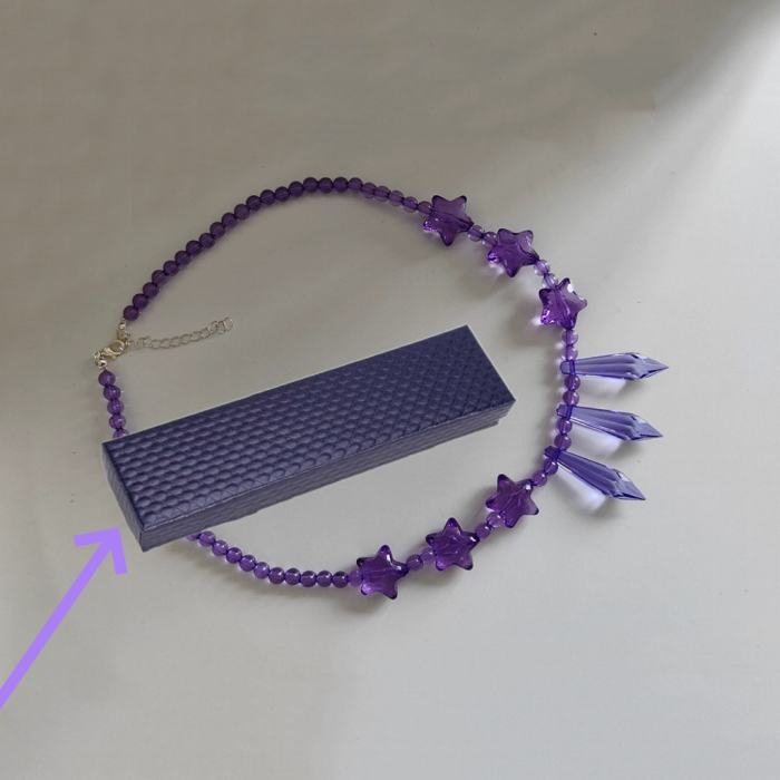 Nikki Love Star Sea Handmade Purple Necklace