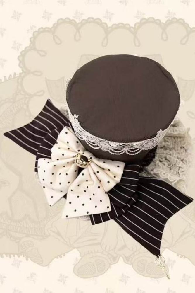 Little Bear Workshop Retro Lolita Headdress Stockings and Bag