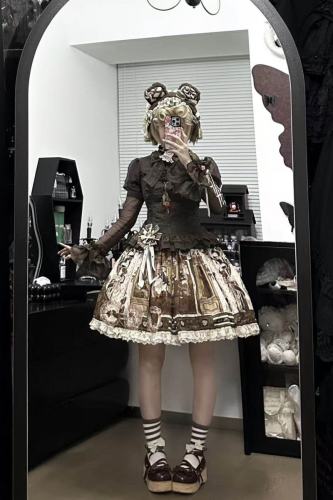 Little Bear Workshop Retro Lolita Blouse and Skirt