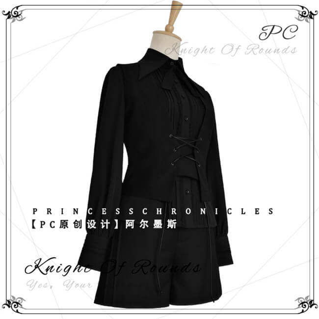 Princess Chronicles Ouji Fashion Blouse Black White Red Green Size M - In Stock