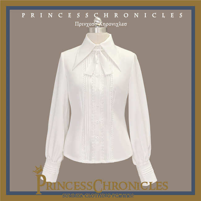 Princess Chronicles Ouji Fashion Blouse Black White Red Green Size M - In Stock