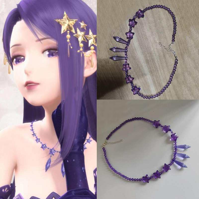 Nikki Love Star Sea Handmade Purple Necklace