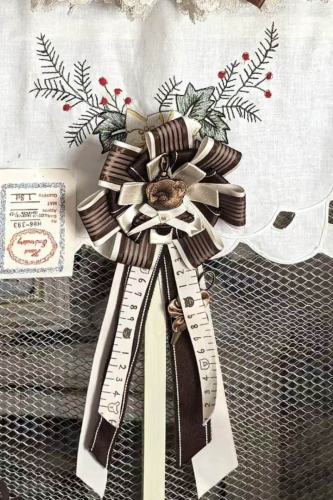 Little Bear Workshop Retro Lolita Headdress Stockings and Bag