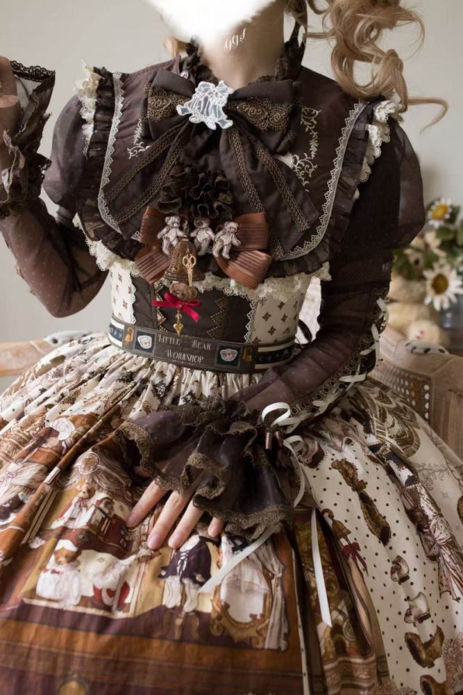 Little Bear Workshop Retro Lolita OP JSK and Corset
