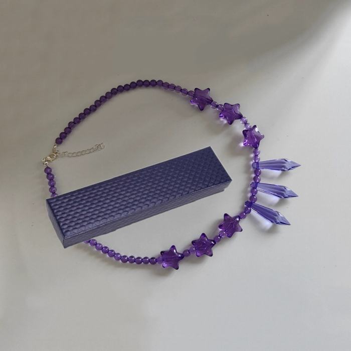 Nikki Love Star Sea Handmade Purple Necklace