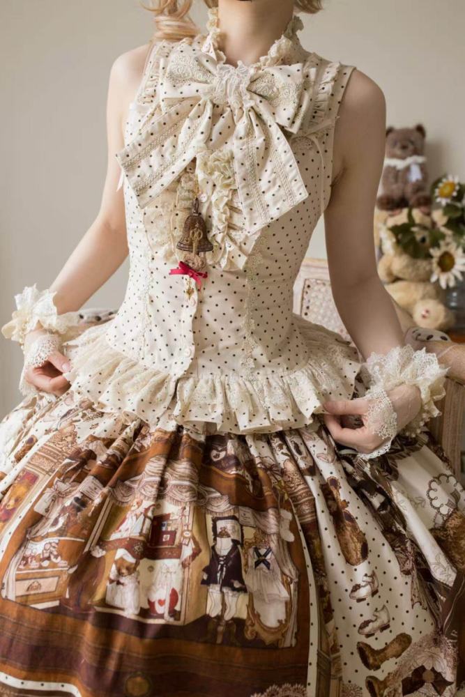 Little Bear Workshop Retro Lolita Blouse and Skirt