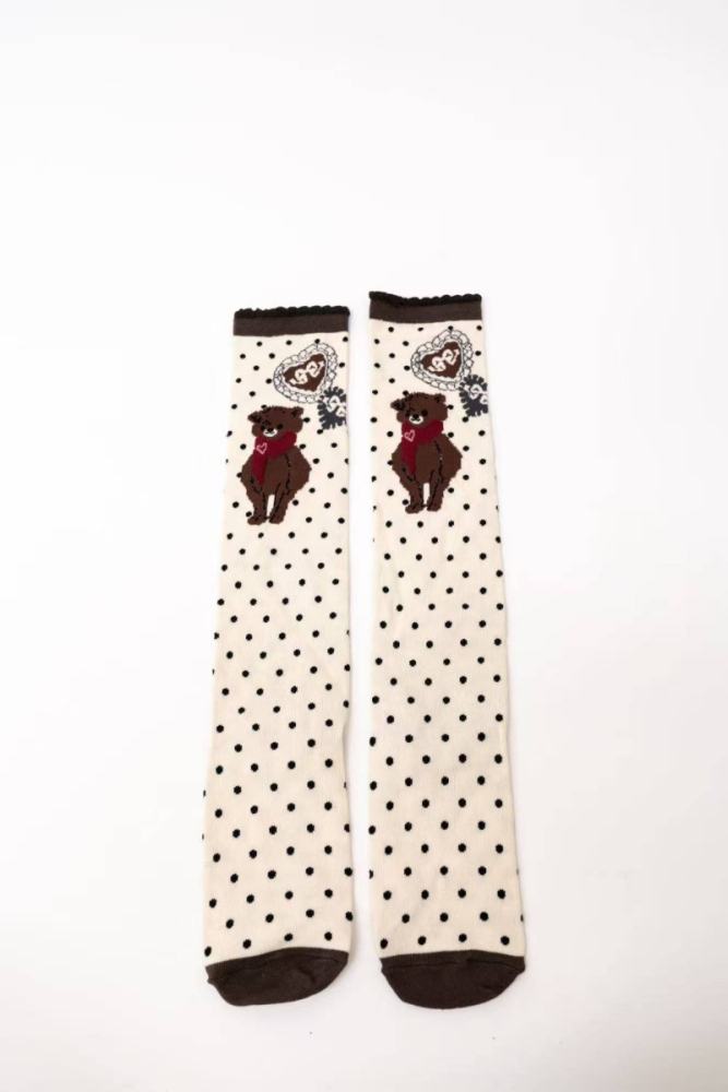 Little Bear Workshop Retro Lolita Headdress Stockings and Bag