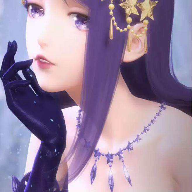 Nikki Love Star Sea Handmade Purple Necklace