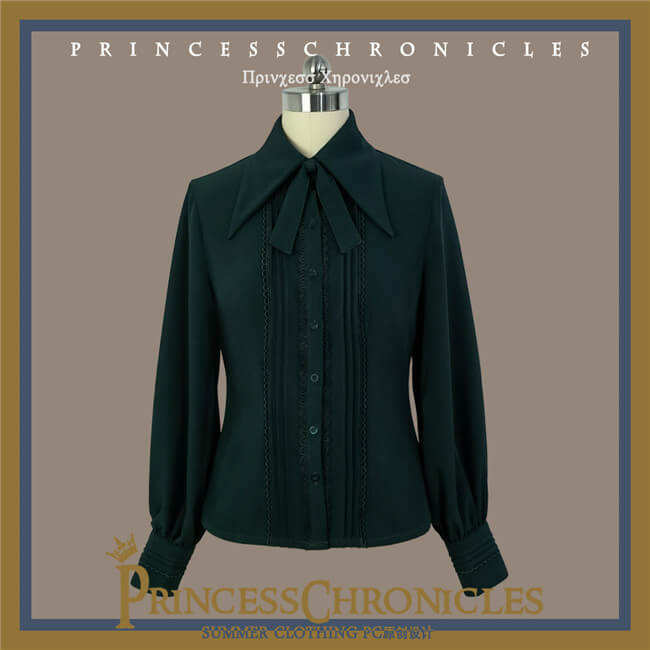 Princess Chronicles Ouji Fashion Blouse Black White Red Green Size M - In Stock