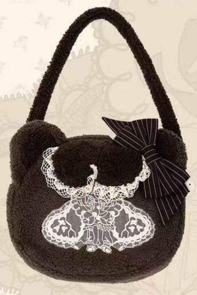 Little Bear Workshop Retro Lolita Headdress Stockings and Bag