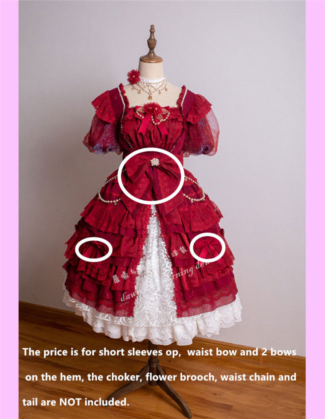 Waltz Short Sleeves Elegant Lolita One Piece