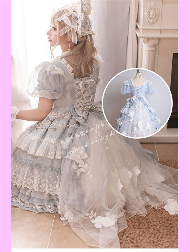 Waltz Short Sleeves Elegant Lolita One Piece