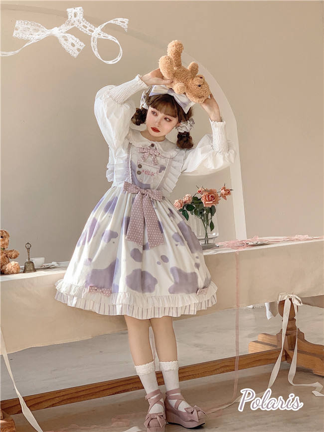 Milk Prints Velvet Lolita Dress and Blouse