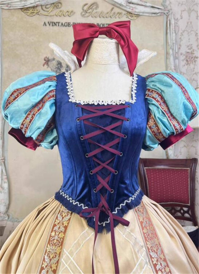 Lace Garden Snow White Dress Floor Length