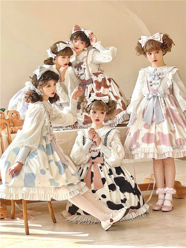 Milk Prints Velvet Lolita Dress and Blouse