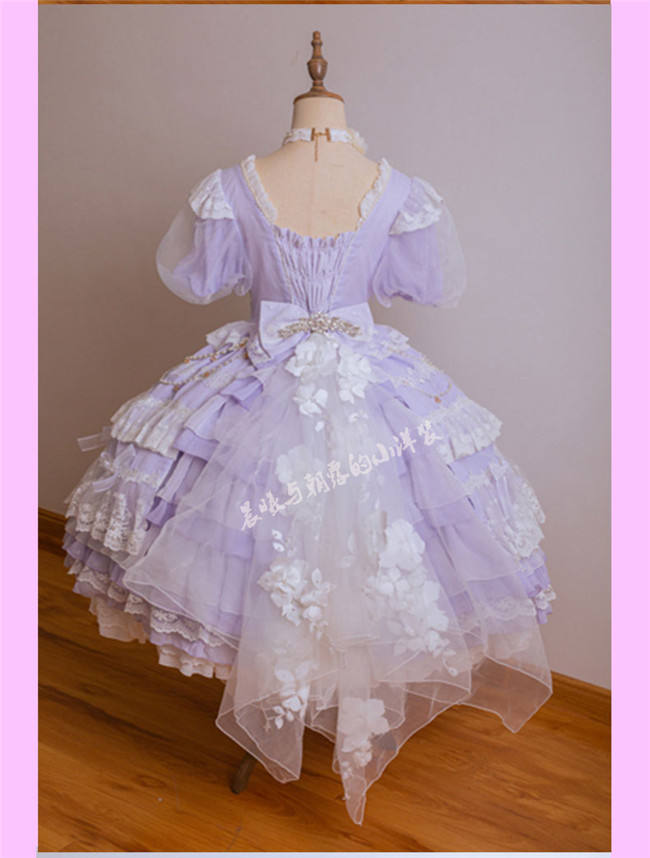 Waltz Short Sleeves Elegant Lolita One Piece