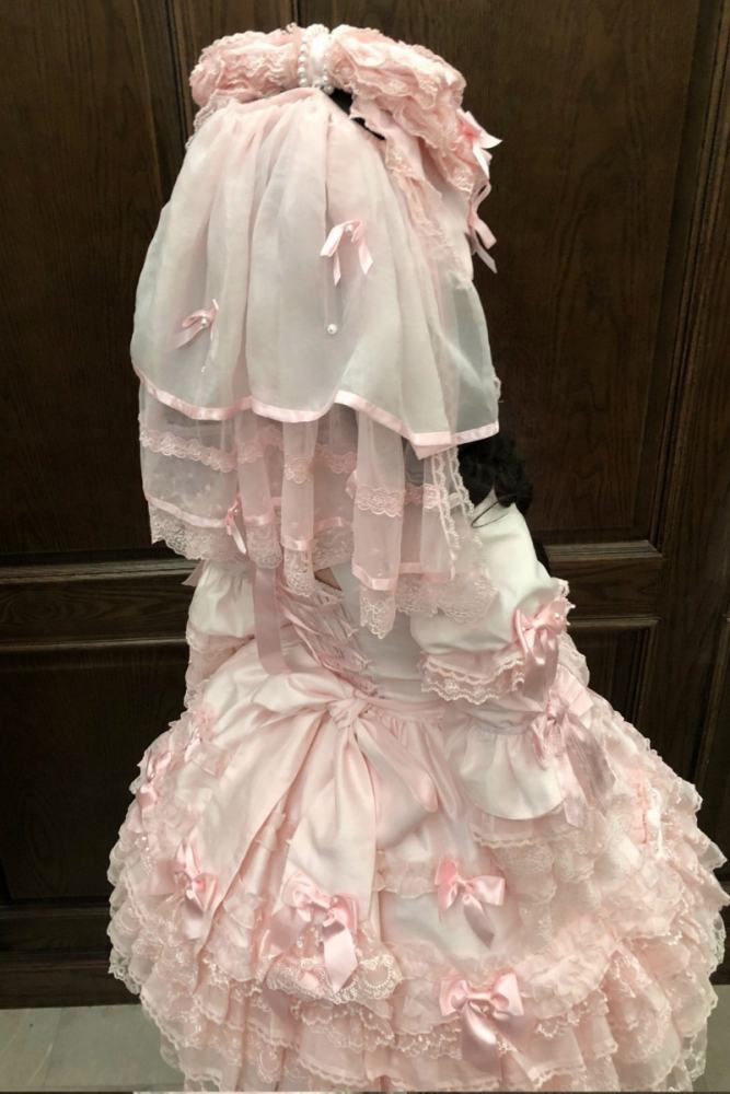 Seventh Doll ~Princess Pearl~ Lolita Bonnet Choker and Head Veil