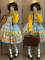 Blue JSK + Yellow Blouse