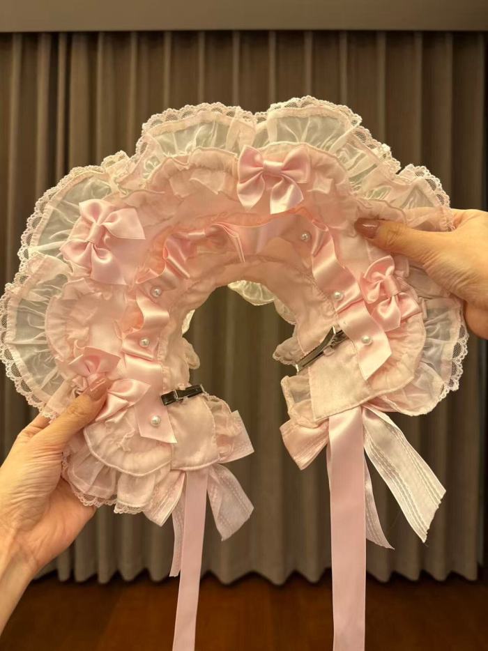 Seventh Doll ~Princess Pearl~ Lolita Bonnet Choker and Head Veil