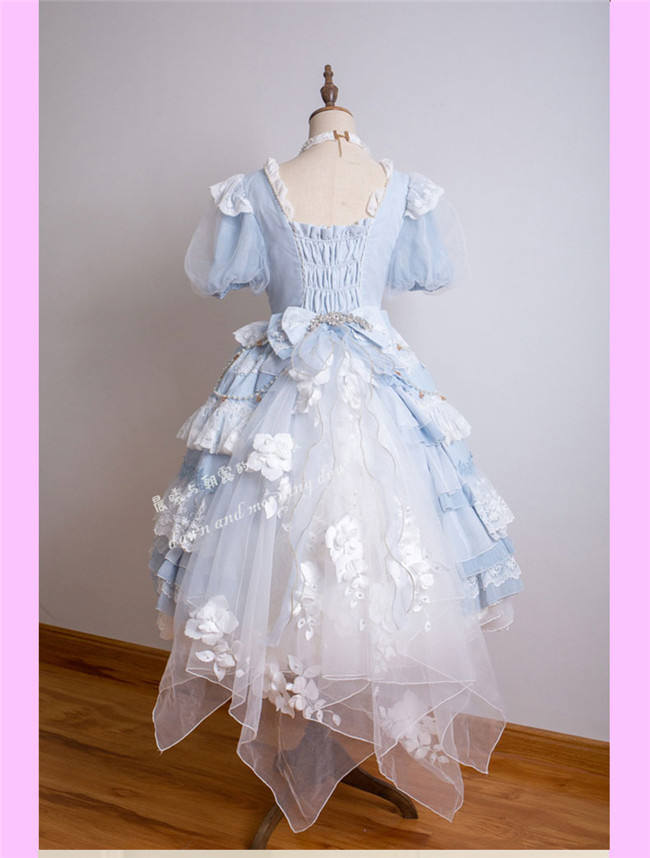 Waltz Short Sleeves Elegant Lolita One Piece