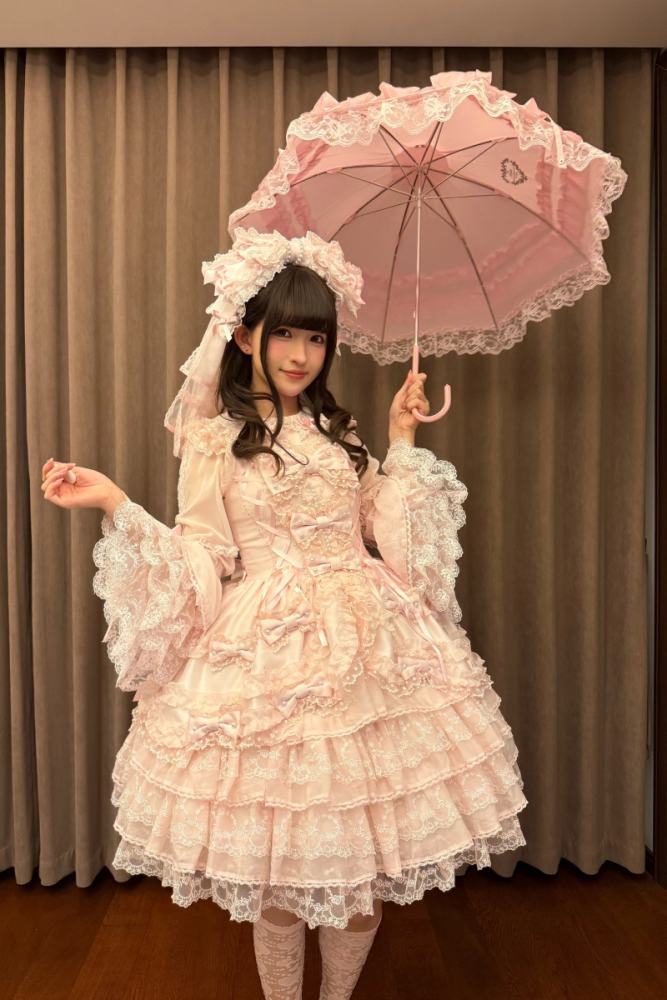 Seventh Doll ~Princess Pearl~ Retro Lolita Pink OP JSK and Blouse