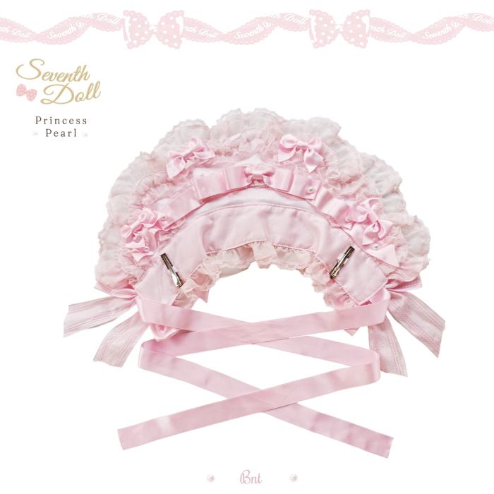 Seventh Doll ~Princess Pearl~ Lolita Bonnet Choker and Head Veil