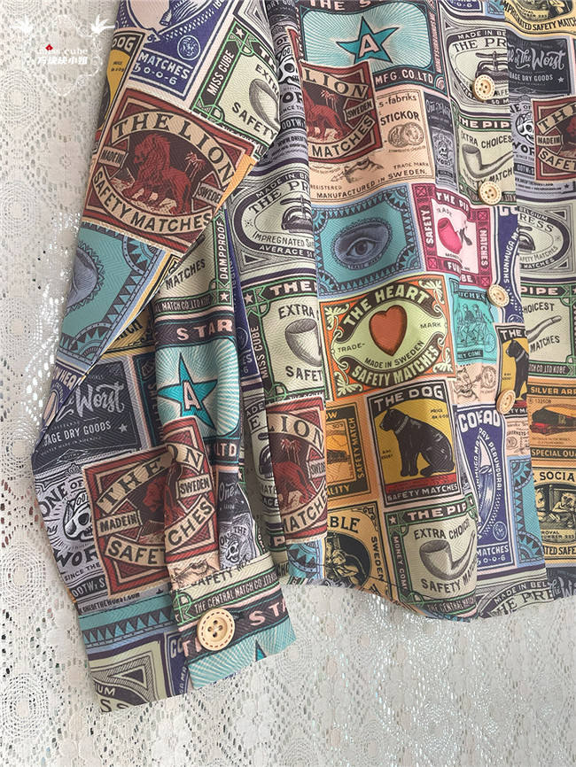Miss Point Antique Label Daily Wear Printed Shirt