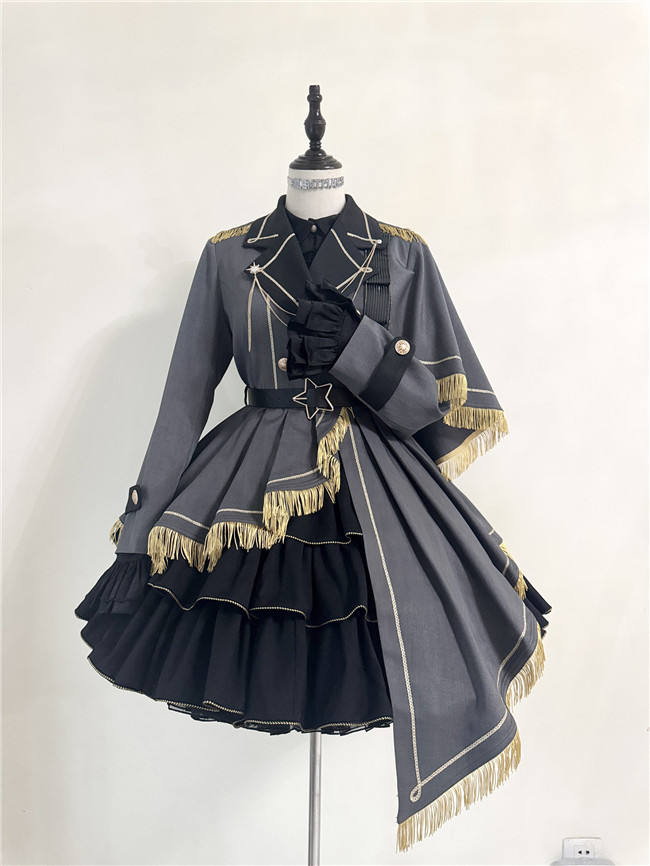 Honored Knight Military Lolita Blouse, Skirt, Coat