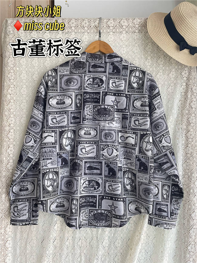 Miss Point Antique Label Daily Wear Printed Shirt