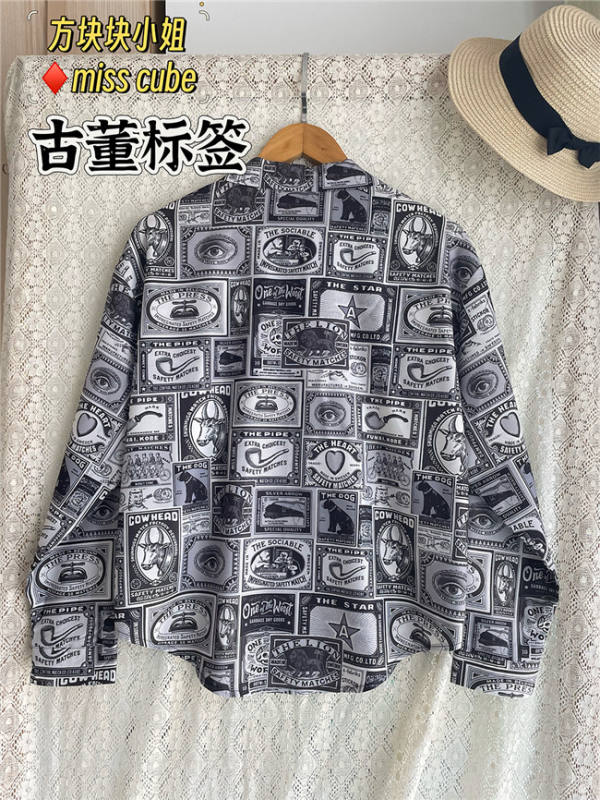 Miss Point Antique Label Daily Wear Printed Shirt
