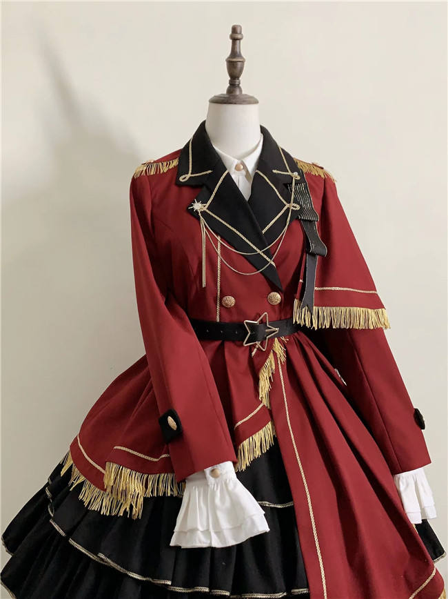 Honored Knight Military Lolita Blouse, Skirt, Coat