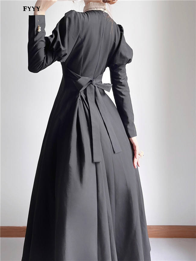 The Muppet Occupied Book Black Long Sleeves Classic Lolita Dress