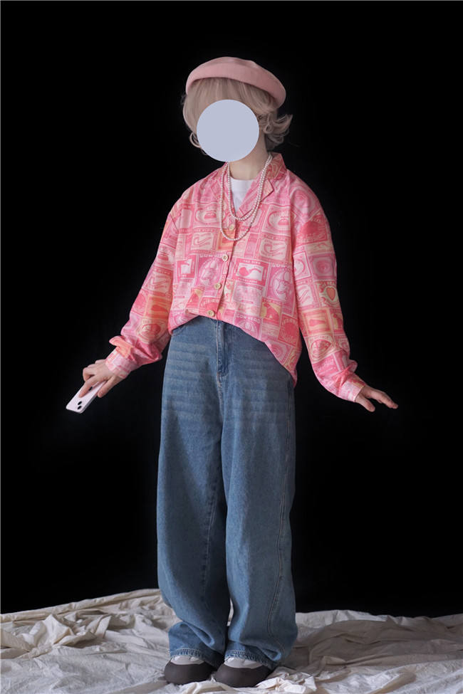 Miss Point Antique Label Daily Wear Printed Shirt