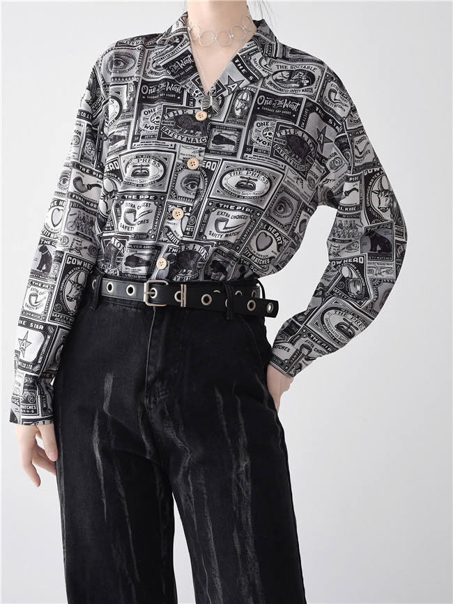 Miss Point Antique Label Daily Wear Printed Shirt
