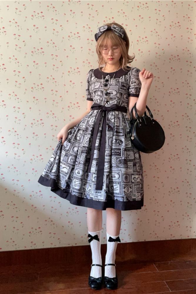 Miss Point Antique Label Daily Wear Lolita One Piece
