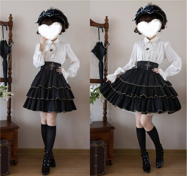 Honored Knight Military Lolita Blouse, Skirt, Coat