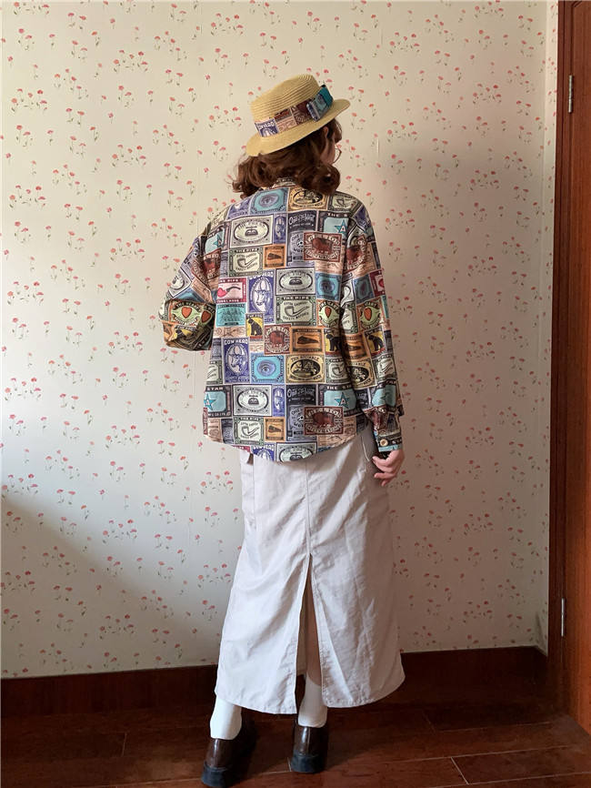 Miss Point Antique Label Daily Wear Printed Shirt