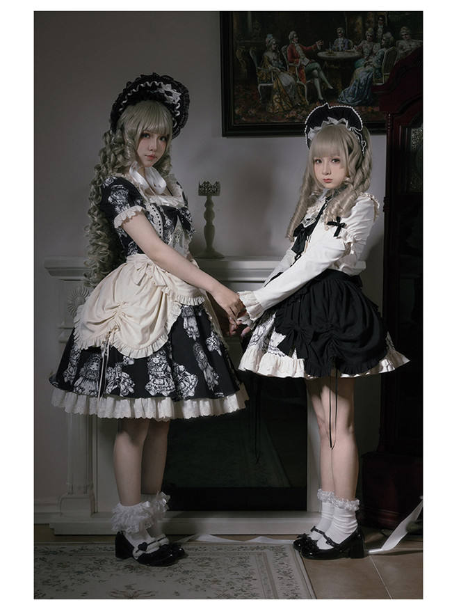 Withpuji Doll's Night Doll Lolita Dress Set