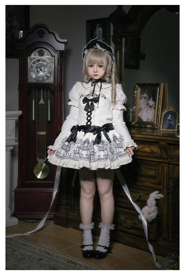 Withpuji Doll's Night Doll Lolita Dress Set