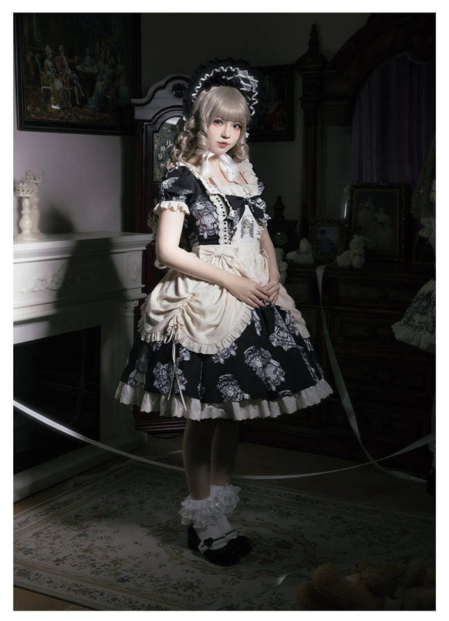 Withpuji Doll's Night Doll Lolita Dress Set
