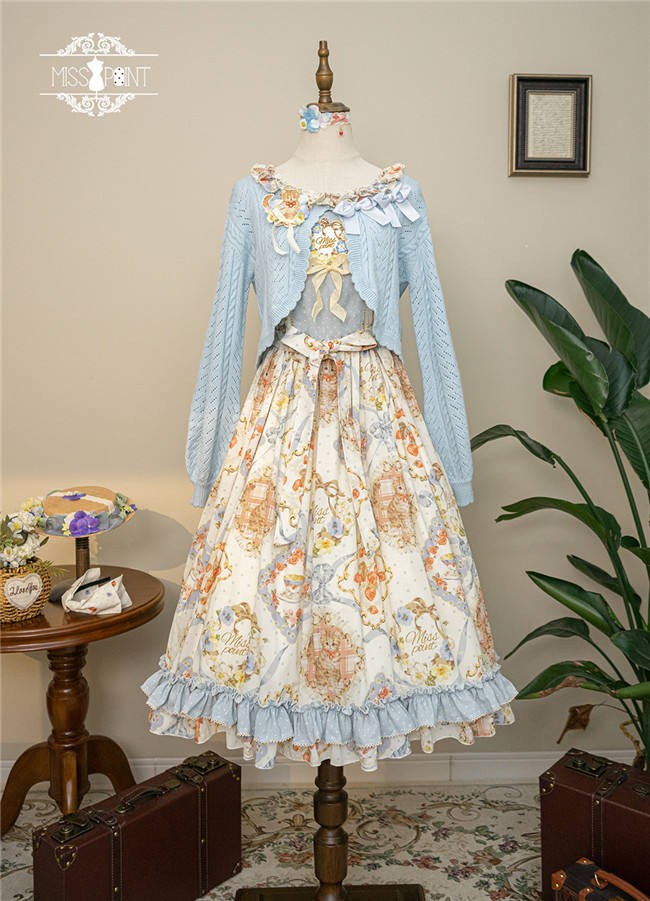 Miss Point Kitty and Rose Prints Daily Wear Lolita Jumper Dress