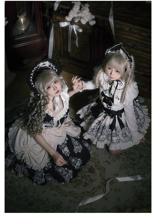 Withpuji Doll's Night Doll Lolita Dress Set