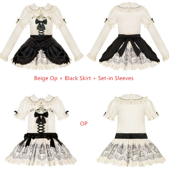 Withpuji Doll's Night Doll Lolita Dress Set